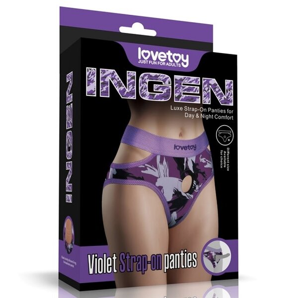 LOVETOY STRAP ON HARNESS VIOLET