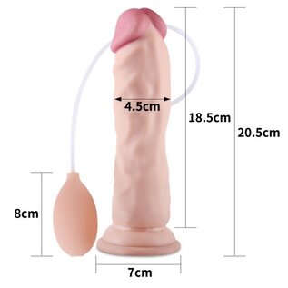 LOVETOY SQUIRTING DILDO 8.5" FLESH