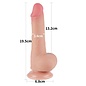 LOVETOY LOVETOY DILDO SLIDING SKIN 7.5" VANILLA