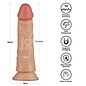 LOVETOY LOVETOY DILDO VIBE POWER BASIC COCK 7" FLESH