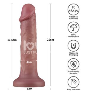 LOVETOY LOVETOY DILDO VIBE POWER COCK 8" FLESH
