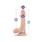 BLUSH X5 DILDO SOUTHERN COMFORT FLEXIBLE SPINE 8" FLESH