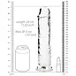SHOTS AMERICA LLC REALROCK DILDO 10" CLEAR