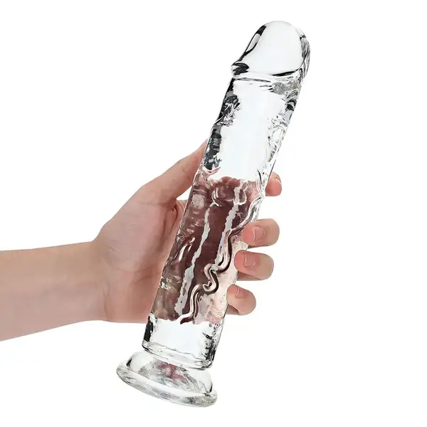 SHOTS DILDO REALROCK 10" CLEAR