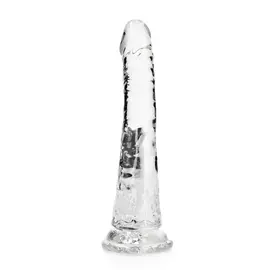 SHOTS AMERICA LLC DILDO REALROCK SLIM 7" CLEAR