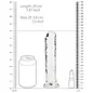 SHOTS AMERICA LLC DILDO REALROCK STRAIGHT 7" CLEAR