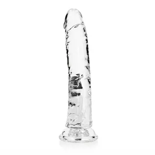 SHOTS AMERICA LLC REALROCK DILDO SLIM 9" CLEAR