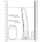 SHOTS AMERICA LLC REALROCK DILDO SLIM 9" CLEAR