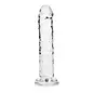SHOTS AMERICA LLC REALROCK DILDO STRAIGHT 6" CLEAR