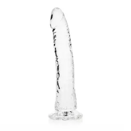 SHOTS AMERICA LLC REALROCK DILDO SLIM 8" CLEAR
