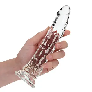 SHOTS AMERICA LLC REALROCK DILDO SLIM 8" CLEAR
