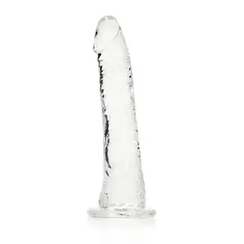 SHOTS REALROCK SLIM DILDO 6" CLEAR