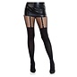 LEG AVENUE LEG AVENUE TIGHTS GARTER ILLUSION BLACK O/S