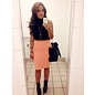 "O" HEAVENS PENCIL SKIRT CORAL SMALL/MEDIUM