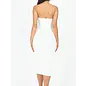 "O" HEAVENS DRESS BODYCON WHITE ONE SIZE