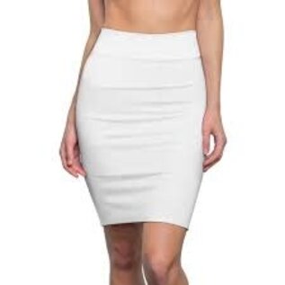 "O" HEAVENS "O" HEAVENS SKIRT PENCIL SKIRT WHITE S/M