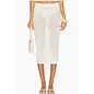 "O" HEAVENS SKIRT KNIT SWIM COVER WHITE SMALL/MEDIUM