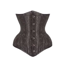 "O" HEAVENS "O" HEAVENS CORSET UNDER BUST FLORAL PRINT BLACK O/S