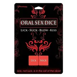PIPEDREAM ORAL SEX DICE LICK-SUCK-BLOW-KISS