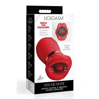XR BRAND LICKGASM KISS ME MORE KISSING SUCKING & VIBRATING STIMULATOR