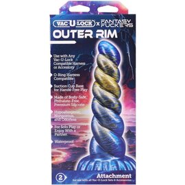 DOC JOHNSON DILDO VAC-U-LOCK FANTASY OUTER RIM 8"