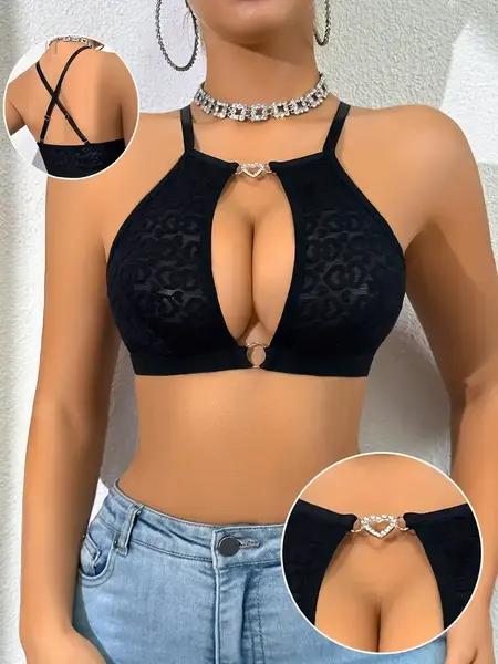 "O" HEAVENS BRA DIAMOND CUT OUT
