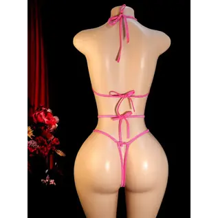 "O" HEAVENS "O" HEAVENS BODYSUIT METALLIC PINK O/S