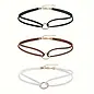 "OH" DOUBLE LAYER CIRCLE VELVET ROPE CHOKER VARIOUS