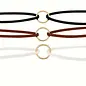 "OH" DOUBLE LAYER CIRCLE VELVET ROPE CHOKER VARIOUS
