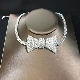 "OH" NECKLACE BOWTIE & RHINESTONE VARIOUS