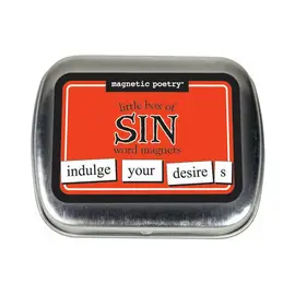 MAGNETIC POETRY MAGNETIC POETRY LITTLE BOX OF SIN MESSAGES