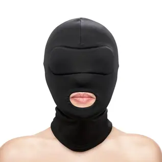 NS NOVELTIES HUSTLER TABOO MOUTH HOOD BLACK