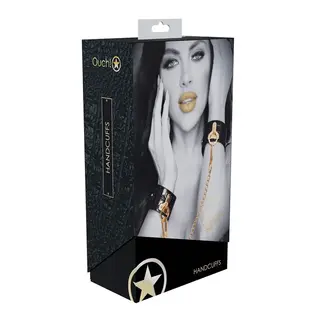 SHOTS AMERICA LLC OUCH! CUFFS INTERNATIONAL ROME COLLECTION BLACK