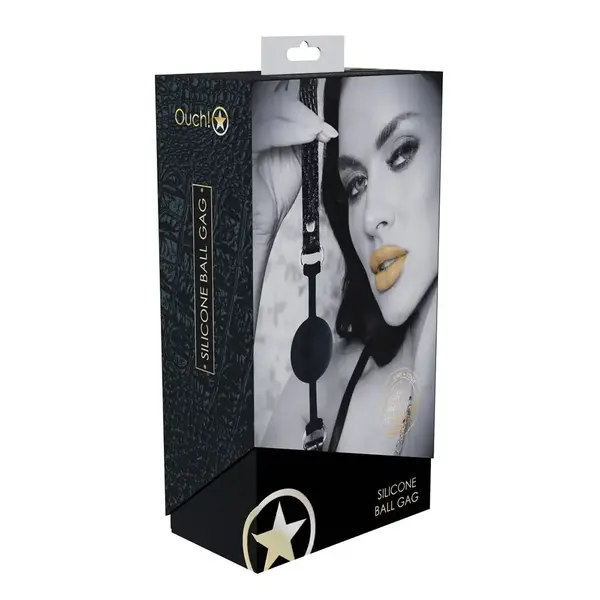SHOTS OUCH BALL GAG ROME BLACK