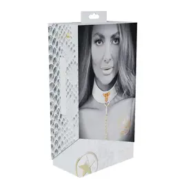 SHOTS OUCH! COLLAR & LEASH INTERNATIONAL FLORENCE COLLECTION WHITE
