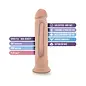 BLUSH DILDO AU NATUREL MAGNUM SENASA FEEL 9.5" VANILLA
