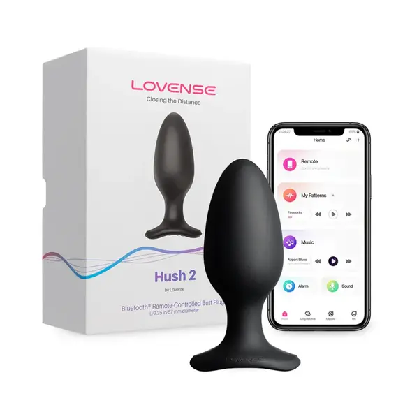 LOVENSE ANAL PLUG HUSH 2 APP/BLUETOOTH LARGE