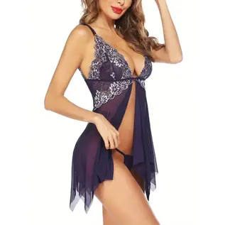 "O" HEAVENS BABYDOLL HOPELESS ROMANTIC PURPLE
