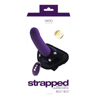VEDO VEDO STRAPPED VIBRATING STRAP ON WITH REMOTE