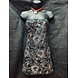 MINOR CREATIONS MINOR CREATIONS DRESS SILVER SEQUIN SWIRL RHINESTONE TUBE WITH THONG O/S