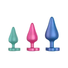 "OH" SILICONE HEART ANAL PLUG LARGE