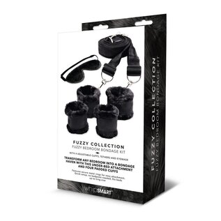 XGEN PRODUCTS BONDAGE KIT WHIPSMART FUZZY COLLECTION BLACK