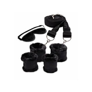 XGEN PRODUCTS BONDAGE KIT WHIPSMART FUZZY COLLECTION BLACK