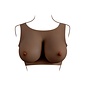 EVOLVED GENDER X BREAST PLATE E CUP CHOCOLATE
