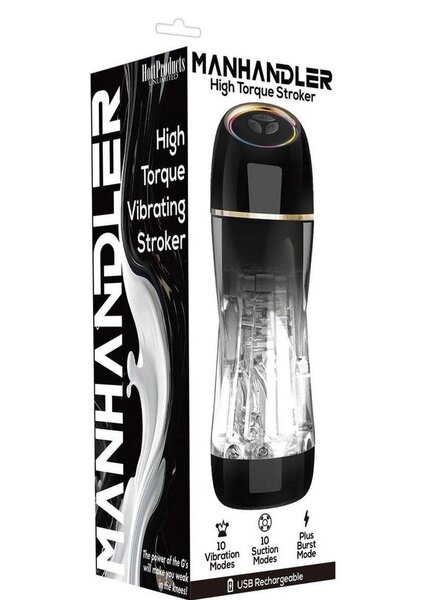 HOTT PRODUCTS MANHANDLER HIGH TORQUE VIBRATING STROKER