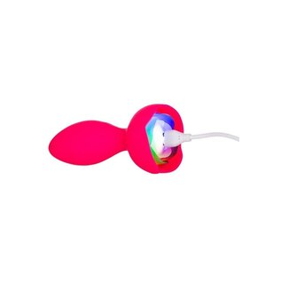 BMS FACTORY M'LADY ANAL PLUG ROTATING LIGHT UP RED