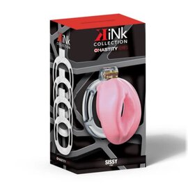 KINK SISSY CHASTITY CAGE PINK LIPS