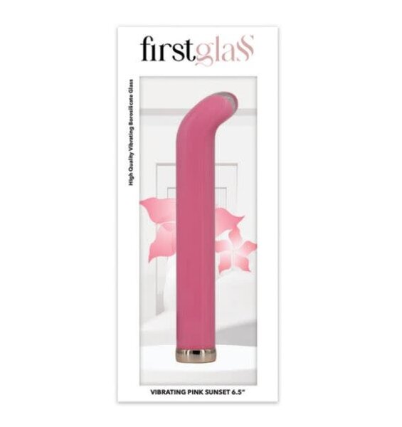 FIRST GLASS G-SPOT VIBE LIGHT PINK