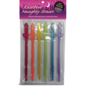 KHEPER GAMES STRAWS RAINBOW NAUGHTY PENIS 6 PACK