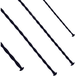 "O" HEAVENS SOUNDING ROD SILICONE VARIOUS .3–1.0 CM BLACK